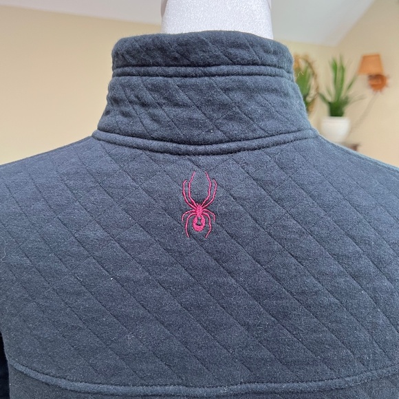 Women's Spyder Long Sleeve Black / Purple Pullover Sweater Size Small / Medium - Picture 5 of 16